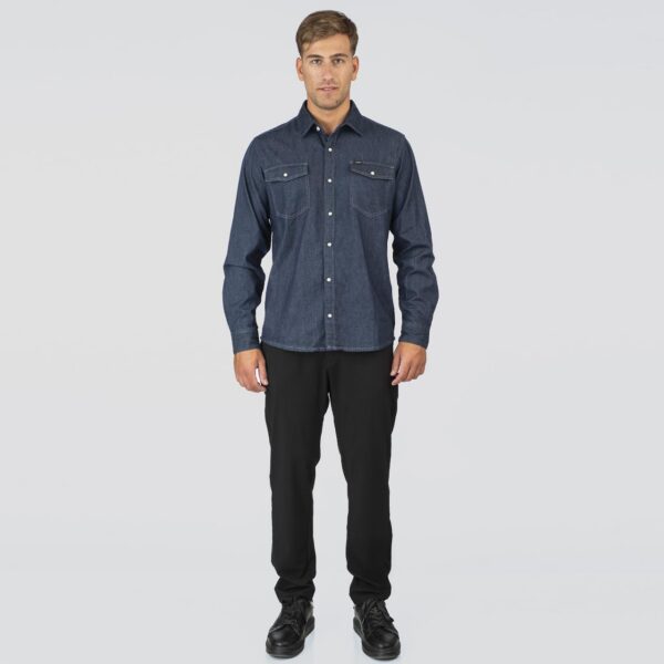251DS-5128 NOS DENIM SHIRTS WITH SNAP BUTTONS DARK BLUE DENIM