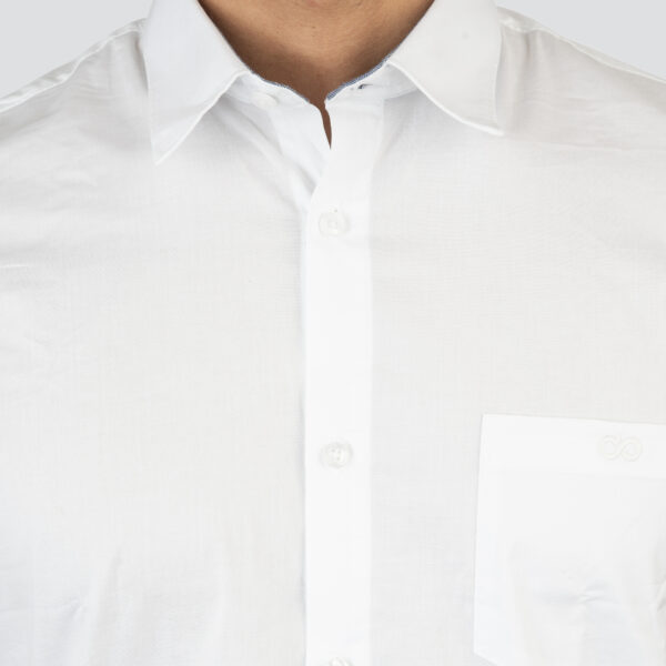 261GS-5073 NOS SHIRTS WITH CHEST POCKET AND SHORT SLEEVES WHITE