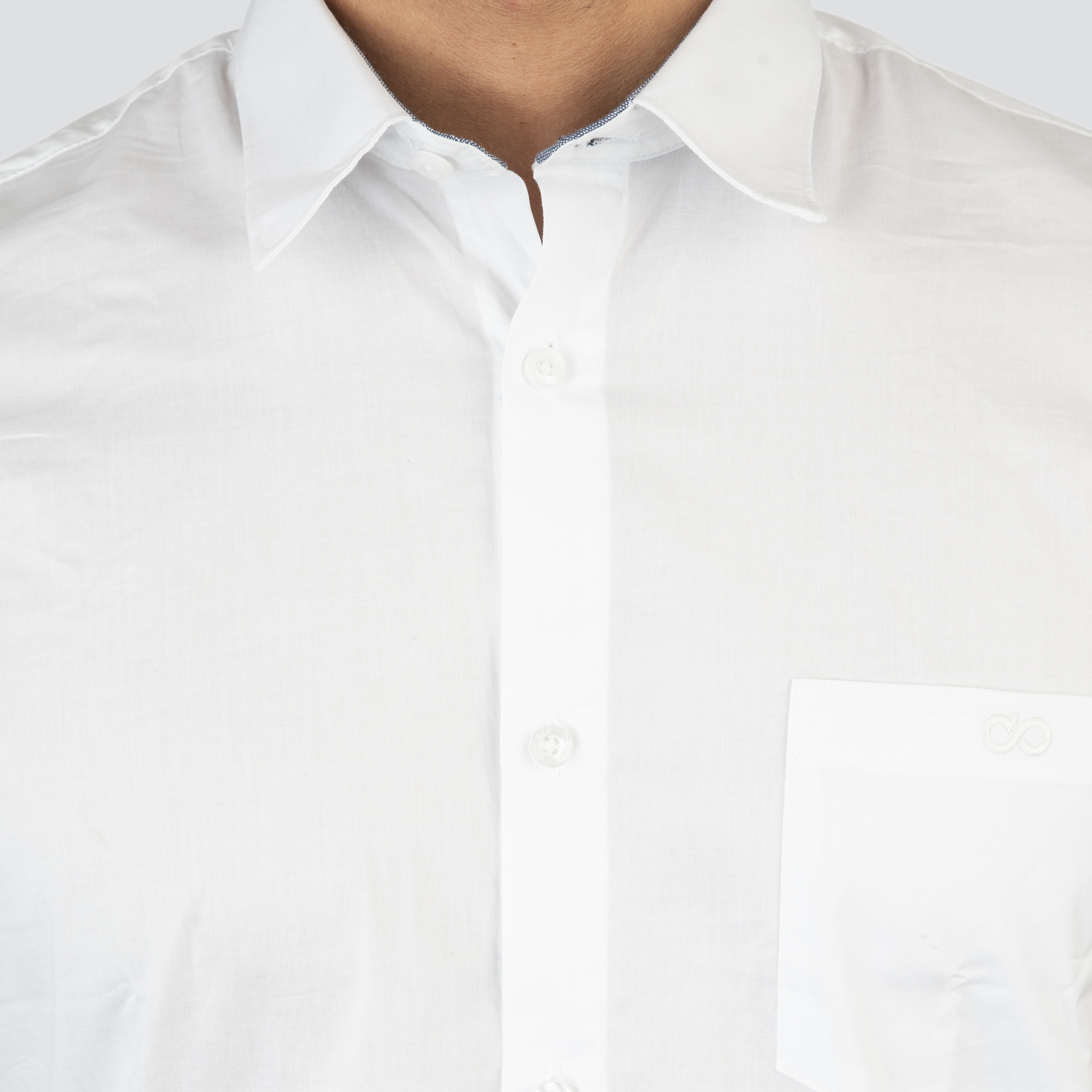 261GS-5073 NOS SHIRTS WITH CHEST POCKET AND SHORT SLEEVES WHITE - Image 5