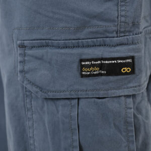 261CCP-4097 PANTS CARGO WITH ELASTIC TAPE HEM STONE BLUE - Image 5