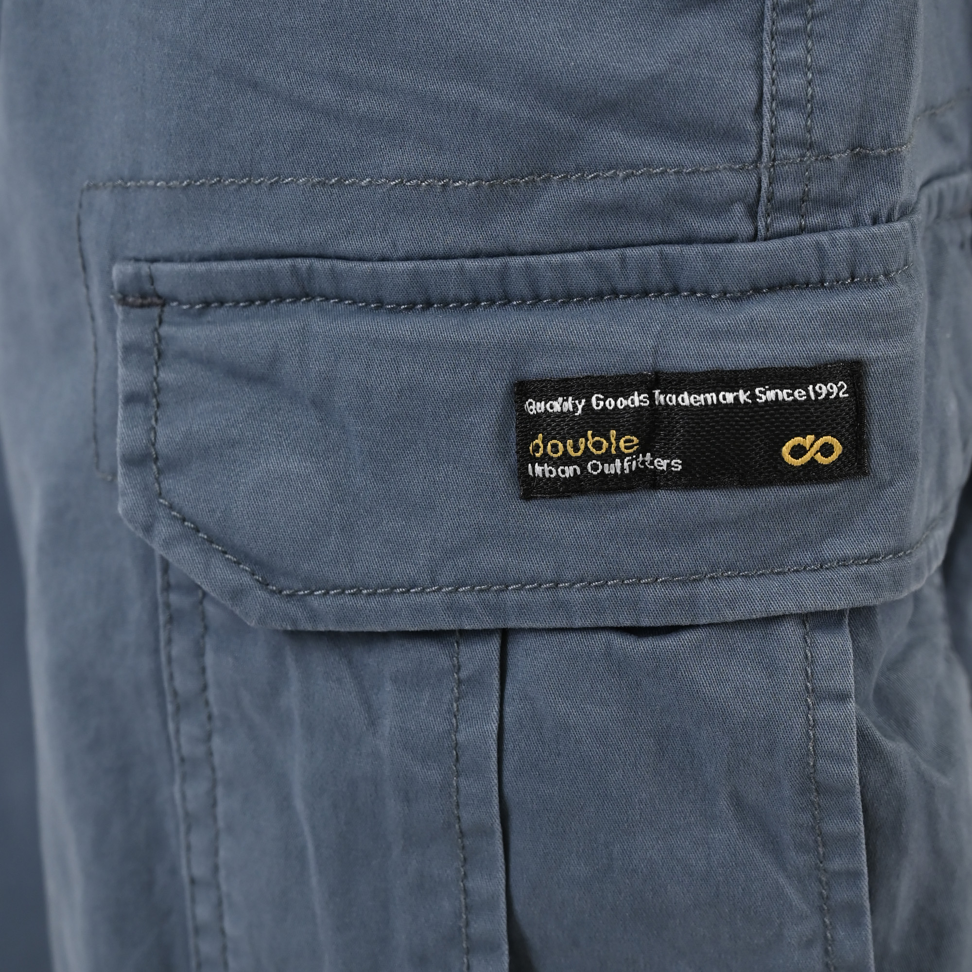 261CCP-4097 PANTS CARGO WITH ELASTIC TAPE HEM STONE BLUE - Image 5