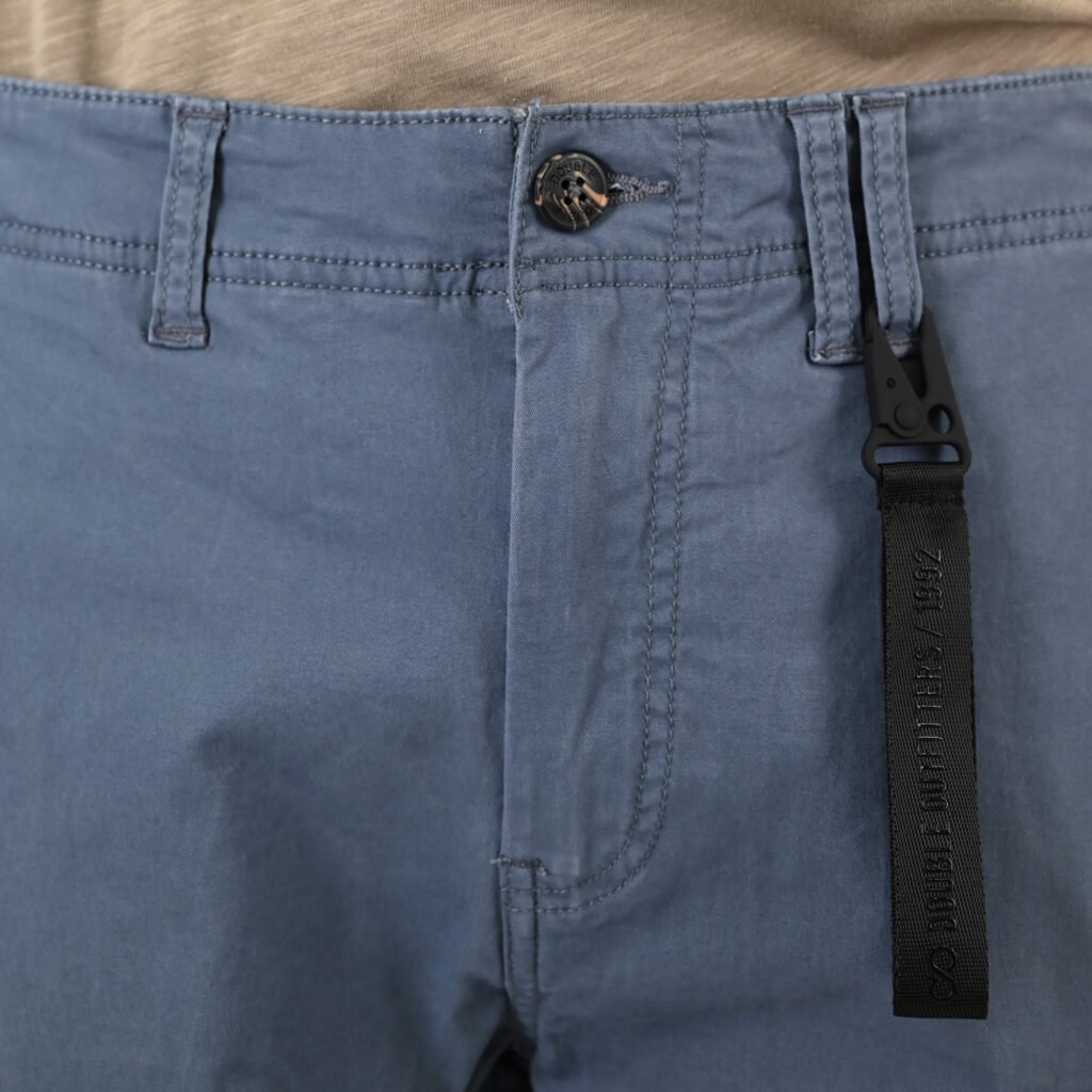 261CCP-4097 PANTS CARGO WITH ELASTIC TAPE HEM STONE BLUE