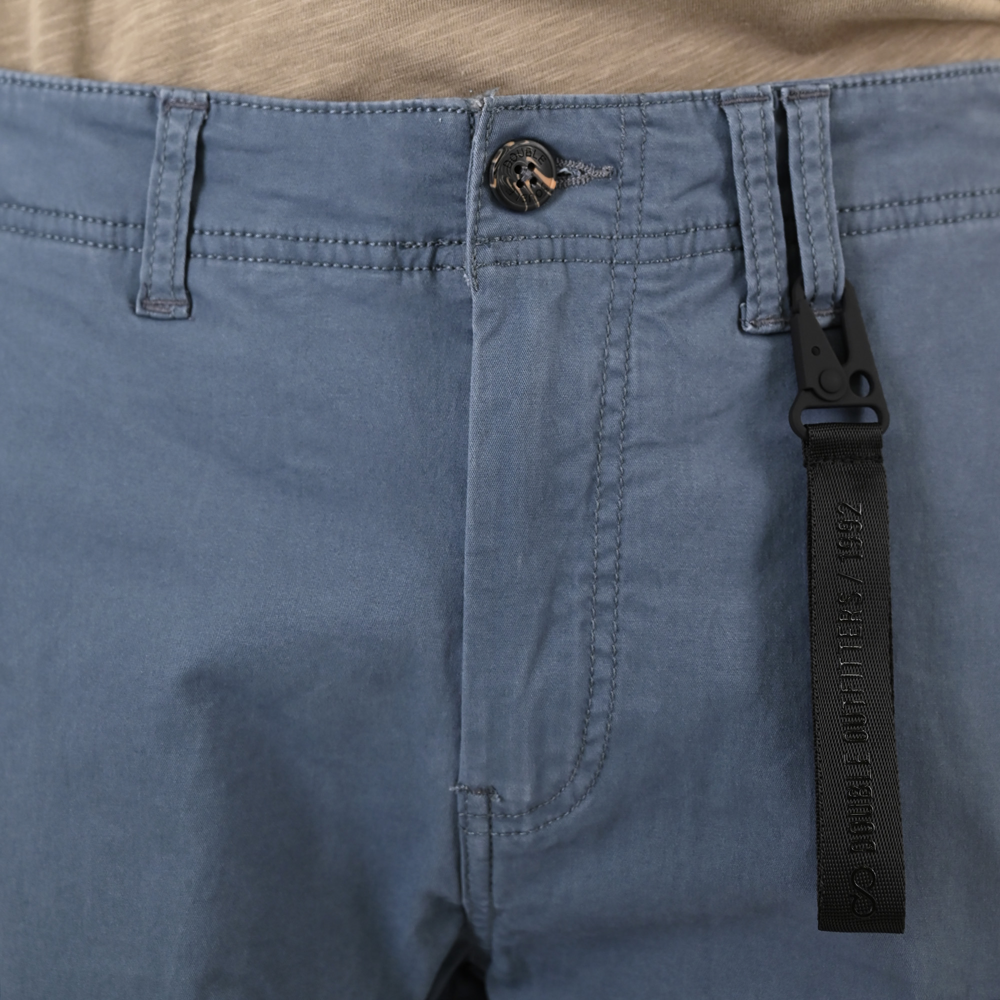 261CCP-4097 PANTS CARGO WITH ELASTIC TAPE HEM STONE BLUE - Image 6