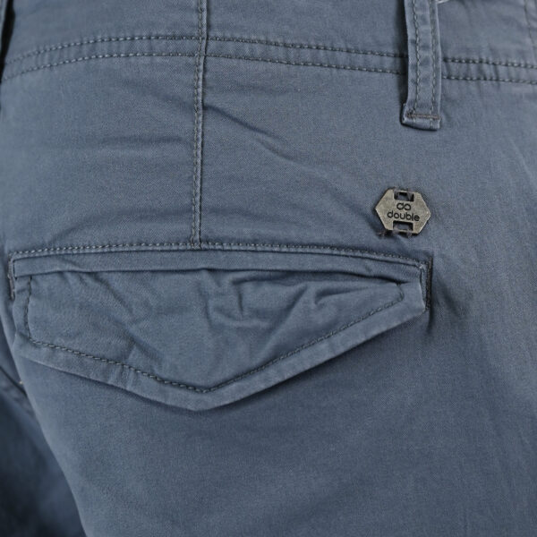 261CCP-4097 PANTS CARGO WITH ELASTIC TAPE HEM STONE BLUE