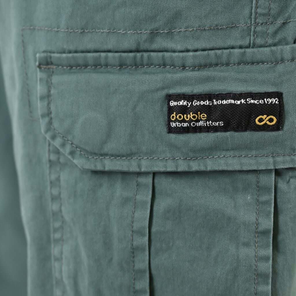 261CCP-4097 PANTS CARGO WITH ELASTIC TAPE HEM JADE