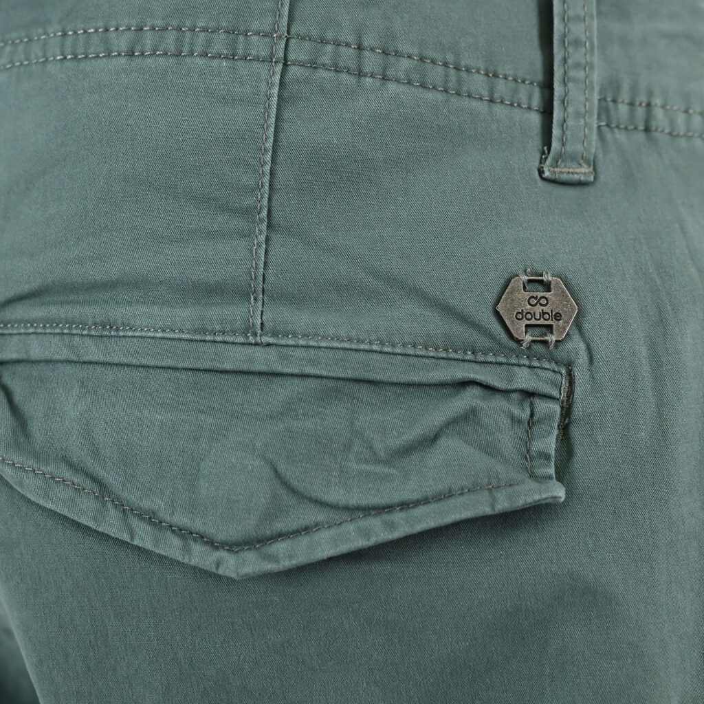 261CCP-4097 PANTS CARGO WITH ELASTIC TAPE HEM JADE