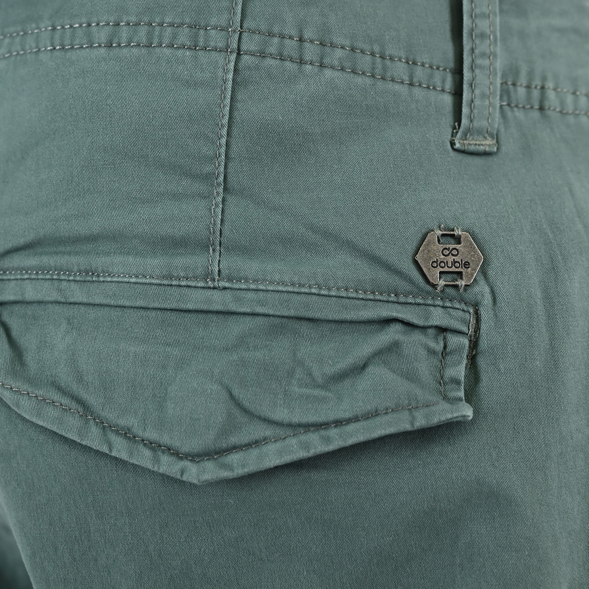 261CCP-4097 PANTS CARGO WITH ELASTIC TAPE HEM JADE - Image 7