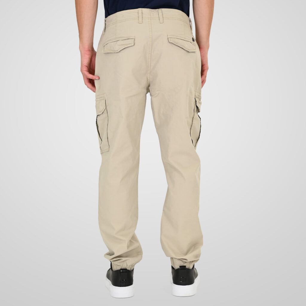 261CCP-4097 PANTS CARGO WITH ELASTIC TAPE HEM ICE GREY