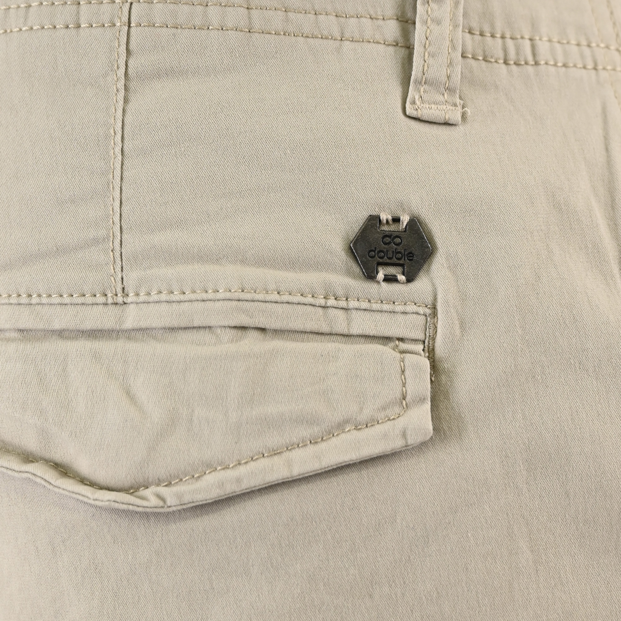 261CCP-4097 PANTS CARGO WITH ELASTIC TAPE HEM ICE GREY - Image 7