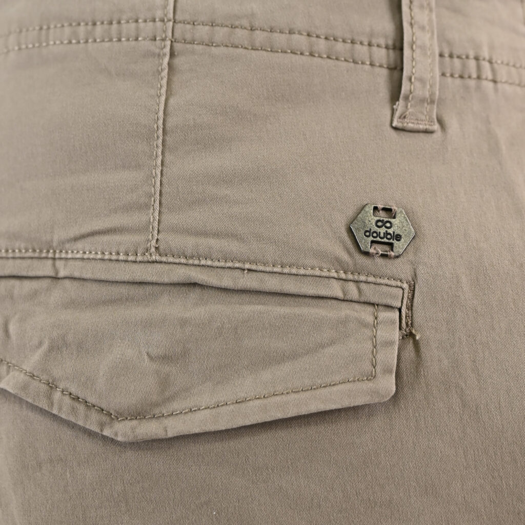 261CCP-4097 PANTS CARGO WITH ELASTIC TAPE HEM STEEPLE GREY