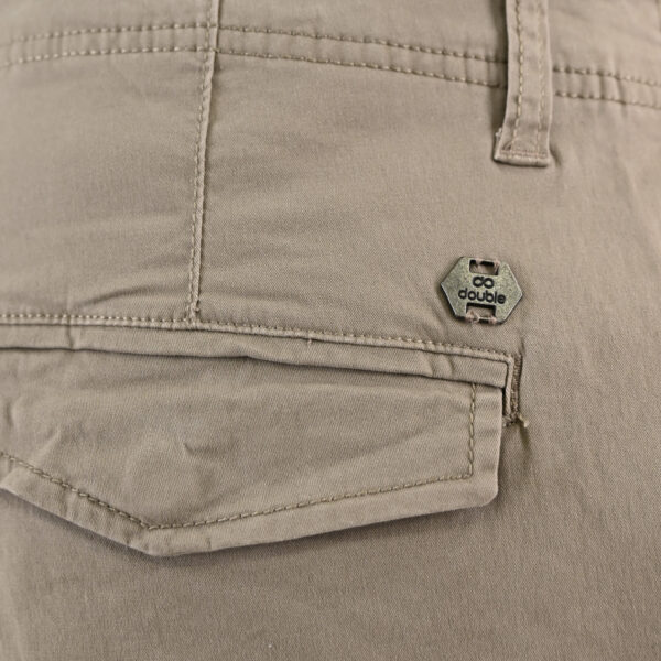 261CCP-4097 PANTS CARGO WITH ELASTIC TAPE HEM STEEPLE GREY