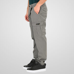 261CCP-4097 PANTS CARGO WITH ELASTIC TAPE HEM LT CHARCOAL - Image 3