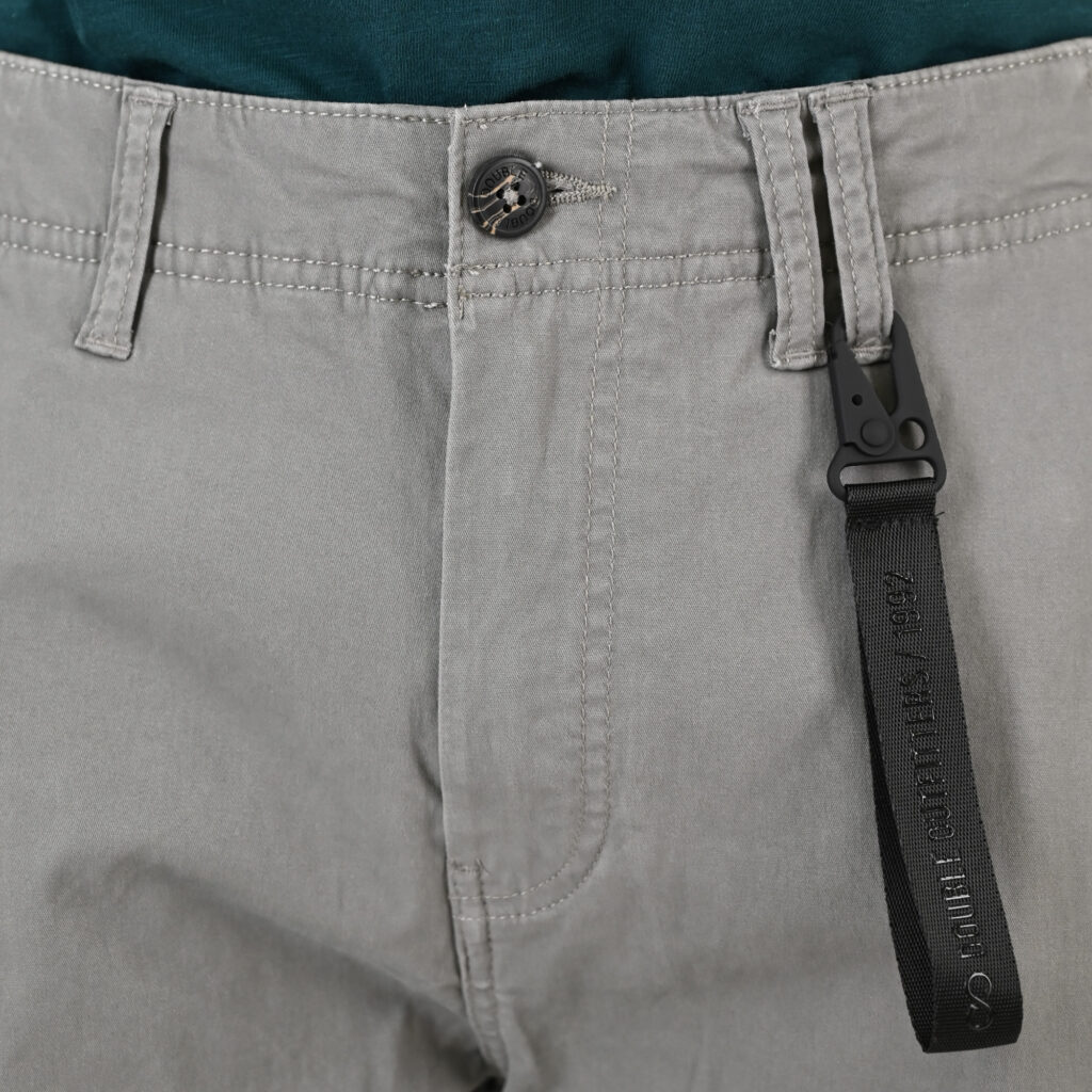 261CCP-4097 PANTS CARGO WITH ELASTIC TAPE HEM LT CHARCOAL