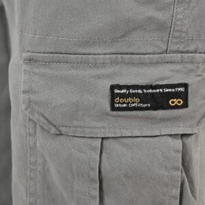 261CCP-4097 PANTS CARGO WITH ELASTIC TAPE HEM LT CHARCOAL - Image 6
