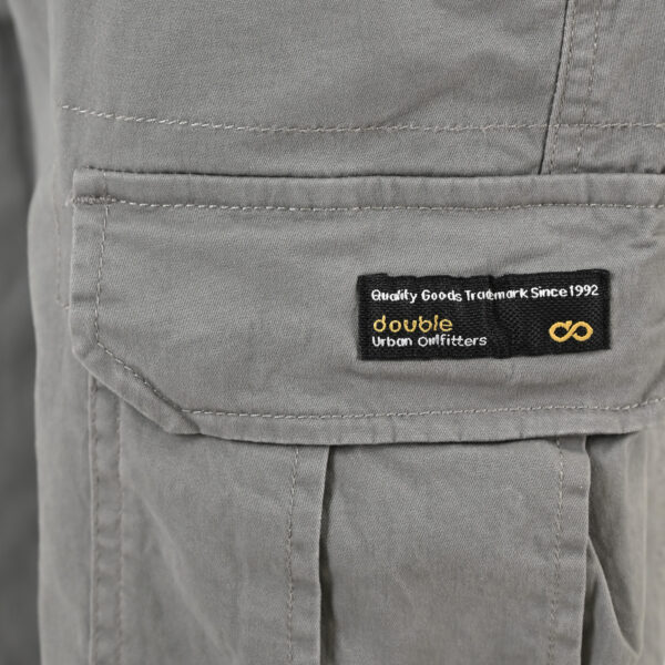 261CCP-4097 PANTS CARGO WITH ELASTIC TAPE HEM LT CHARCOAL
