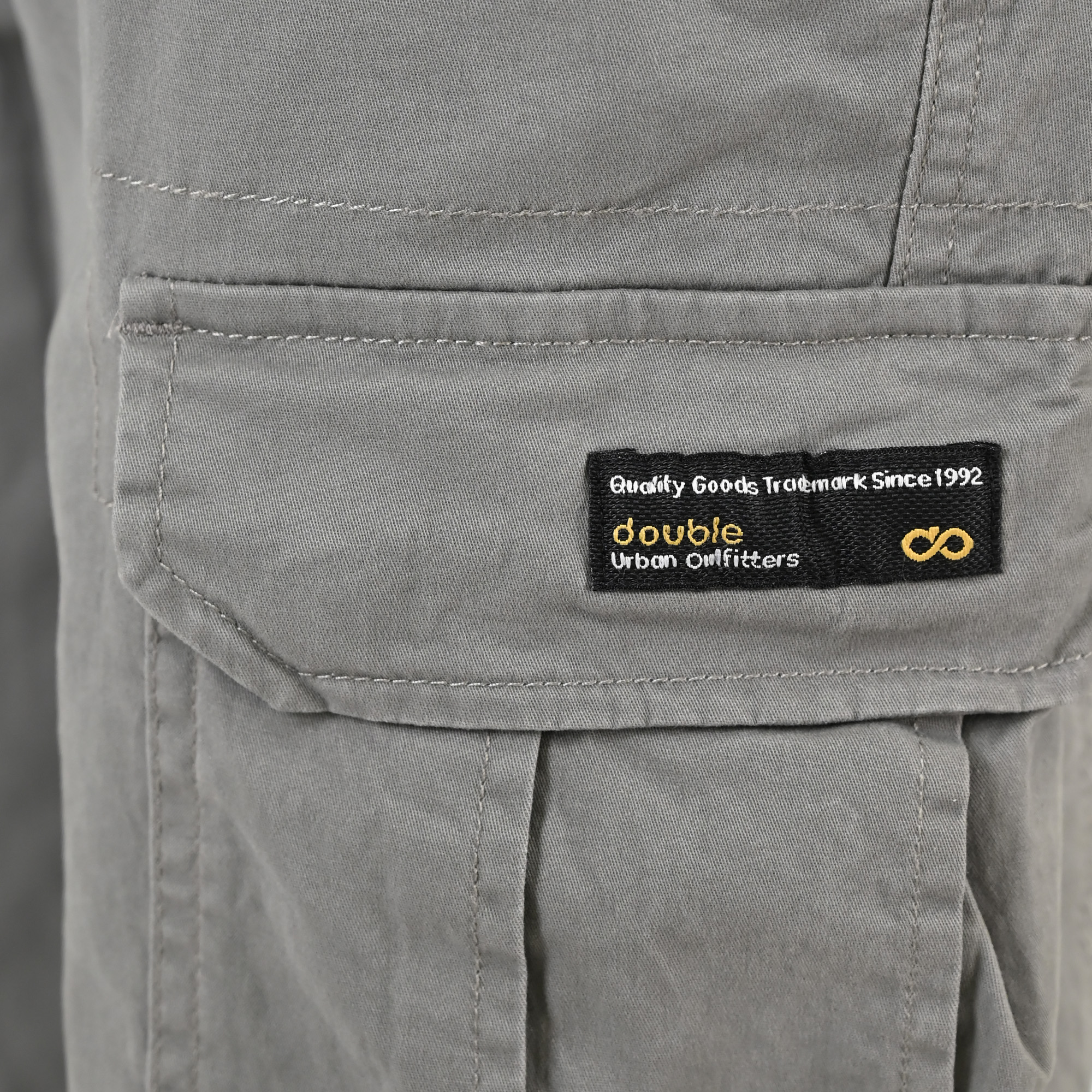 261CCP-4097 PANTS CARGO WITH ELASTIC TAPE HEM LT CHARCOAL - Image 6