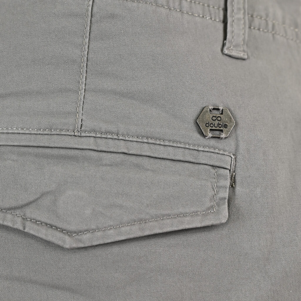 261CCP-4097 PANTS CARGO WITH ELASTIC TAPE HEM LT CHARCOAL