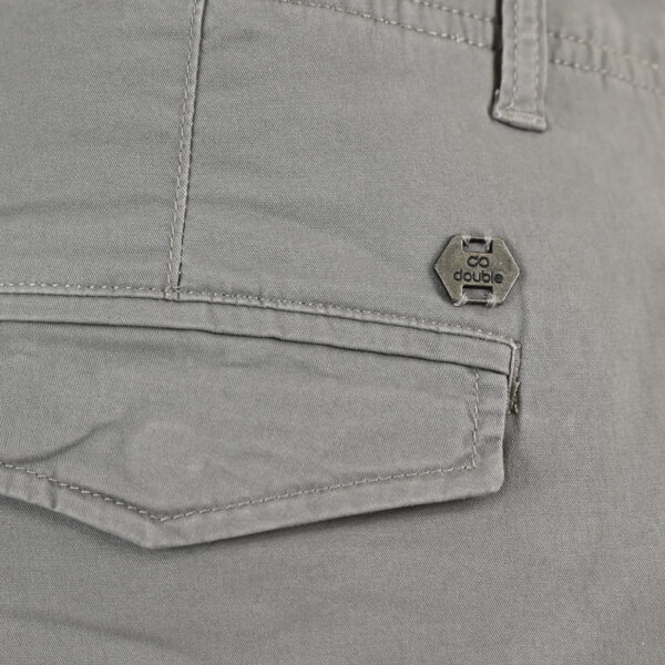 261CCP-4097 PANTS CARGO WITH ELASTIC TAPE HEM LT CHARCOAL
