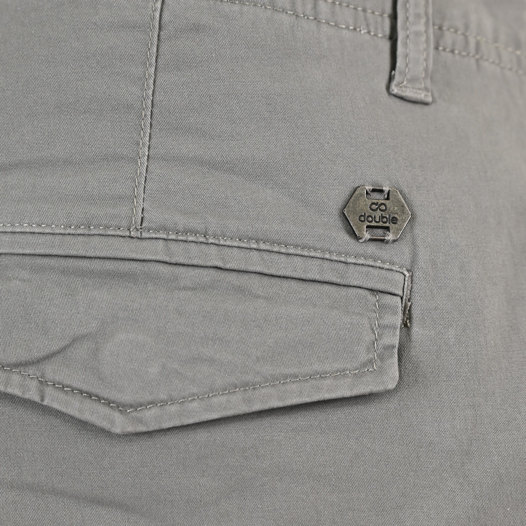 261CCP-4097 PANTS CARGO WITH ELASTIC TAPE HEM LT CHARCOAL - Image 7