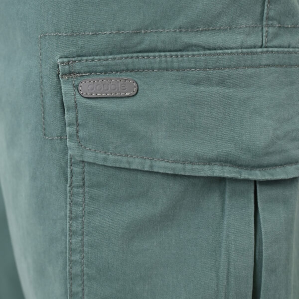 261CCP-4098 CHINOS CARGO PANTS WITH ELASTIC WAISTBAND JADE
