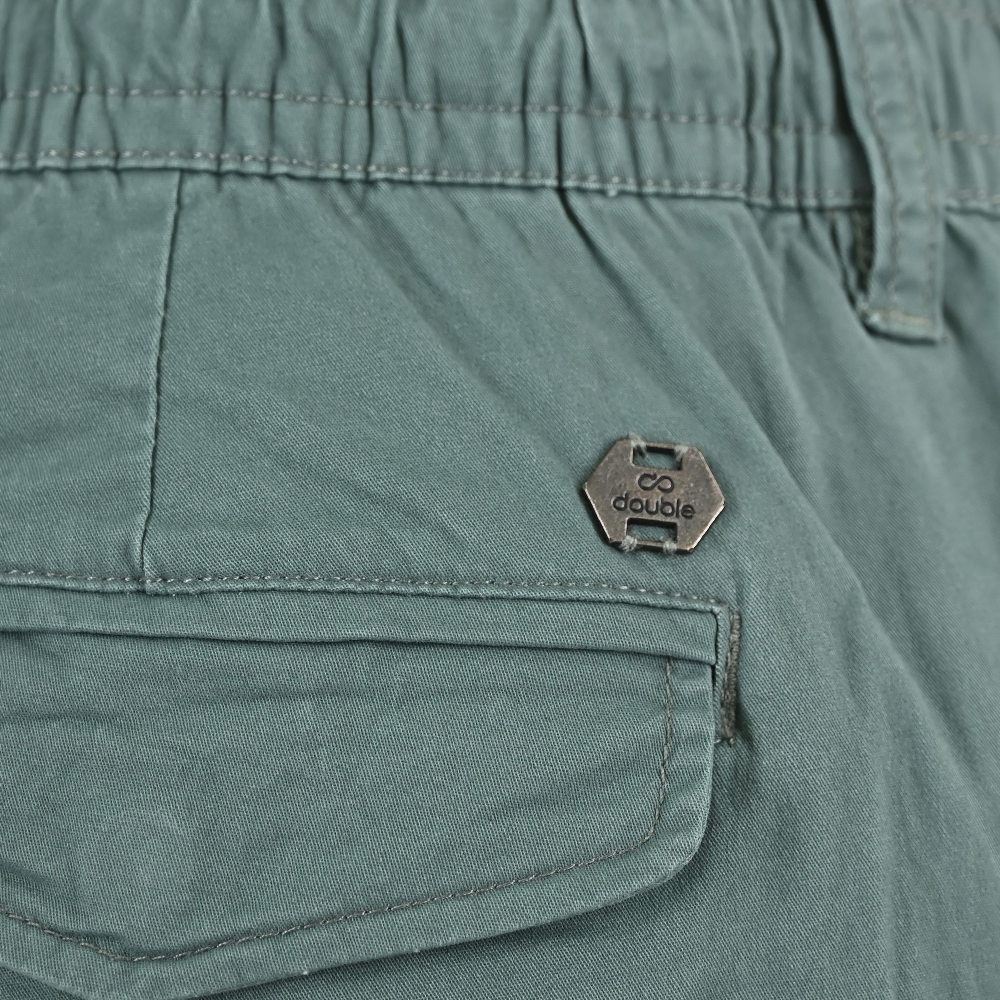 261CCP-4098 CHINOS CARGO PANTS WITH ELASTIC WAISTBAND JADE - Image 6