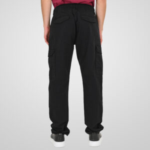 261CCP-4098 CHINOS CARGO PANTS WITH ELASTIC WAISTBAND BLACK - Image 4