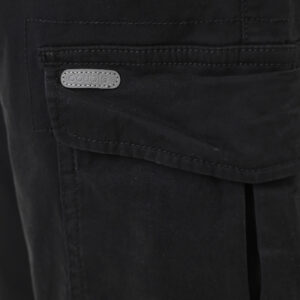 261CCP-4098 CHINOS CARGO PANTS WITH ELASTIC WAISTBAND BLACK - Image 5