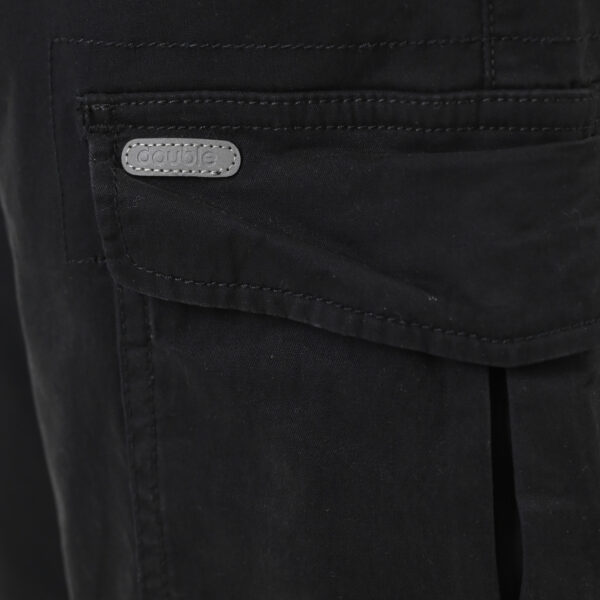 261CCP-4098 CHINOS CARGO PANTS WITH ELASTIC WAISTBAND BLACK