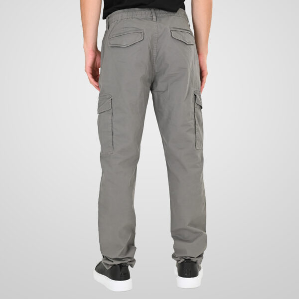 261CCP-4098 CHINOS CARGO PANTS WITH ELASTIC WAISTBAND LT CHARCOAL
