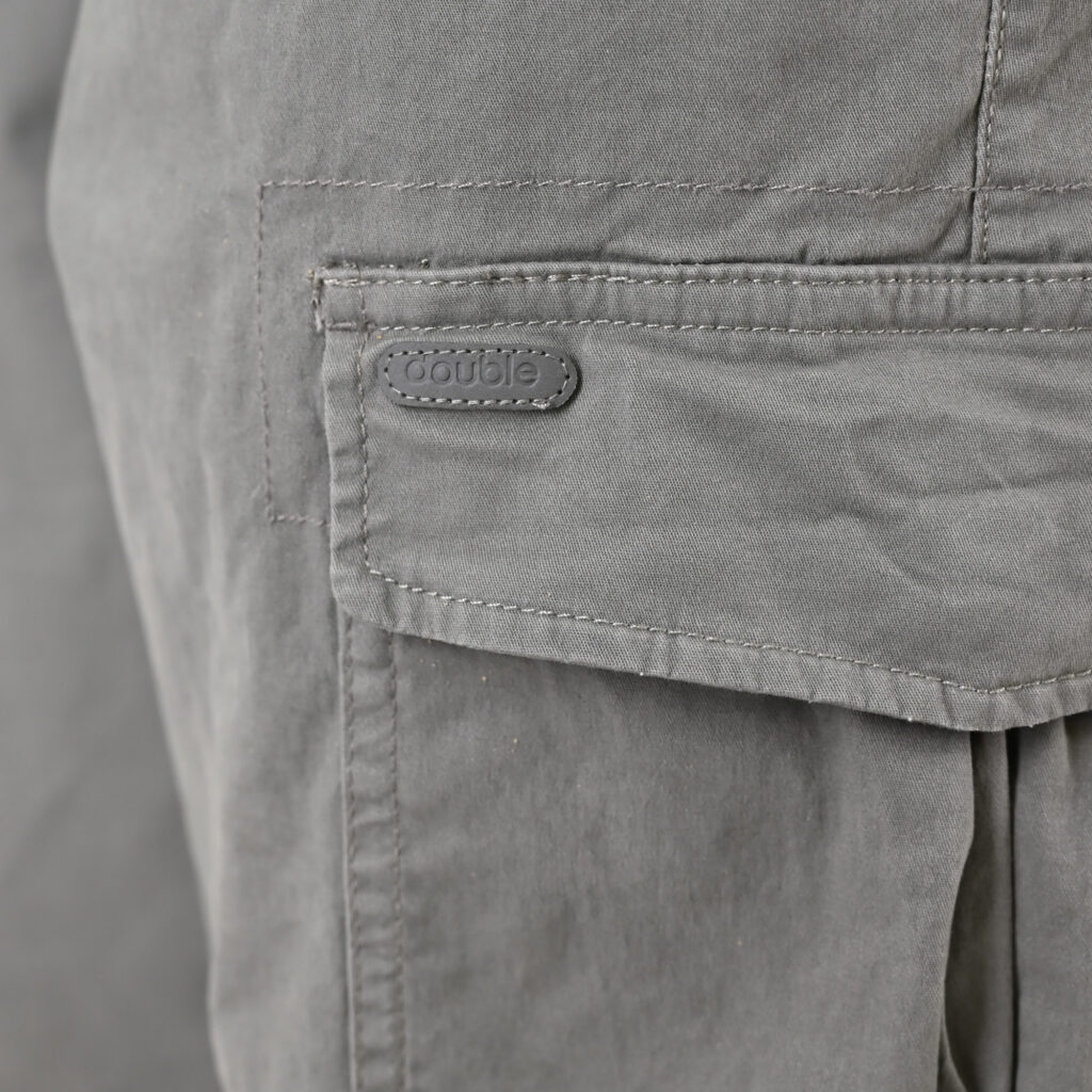 261CCP-4098 CHINOS CARGO PANTS WITH ELASTIC WAISTBAND LT CHARCOAL