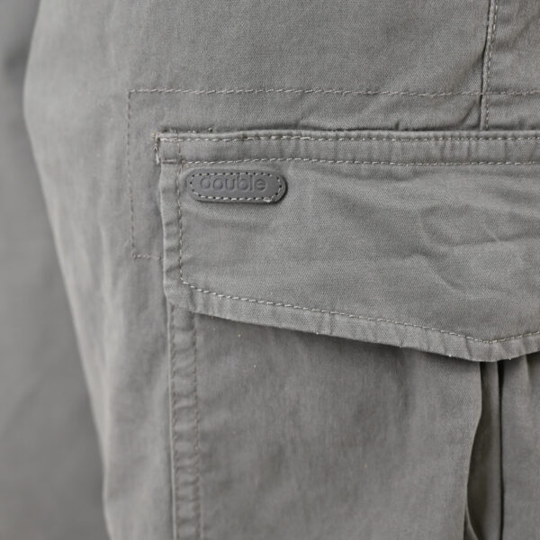 261CCP-4098 CHINOS CARGO PANTS WITH ELASTIC WAISTBAND LT CHARCOAL