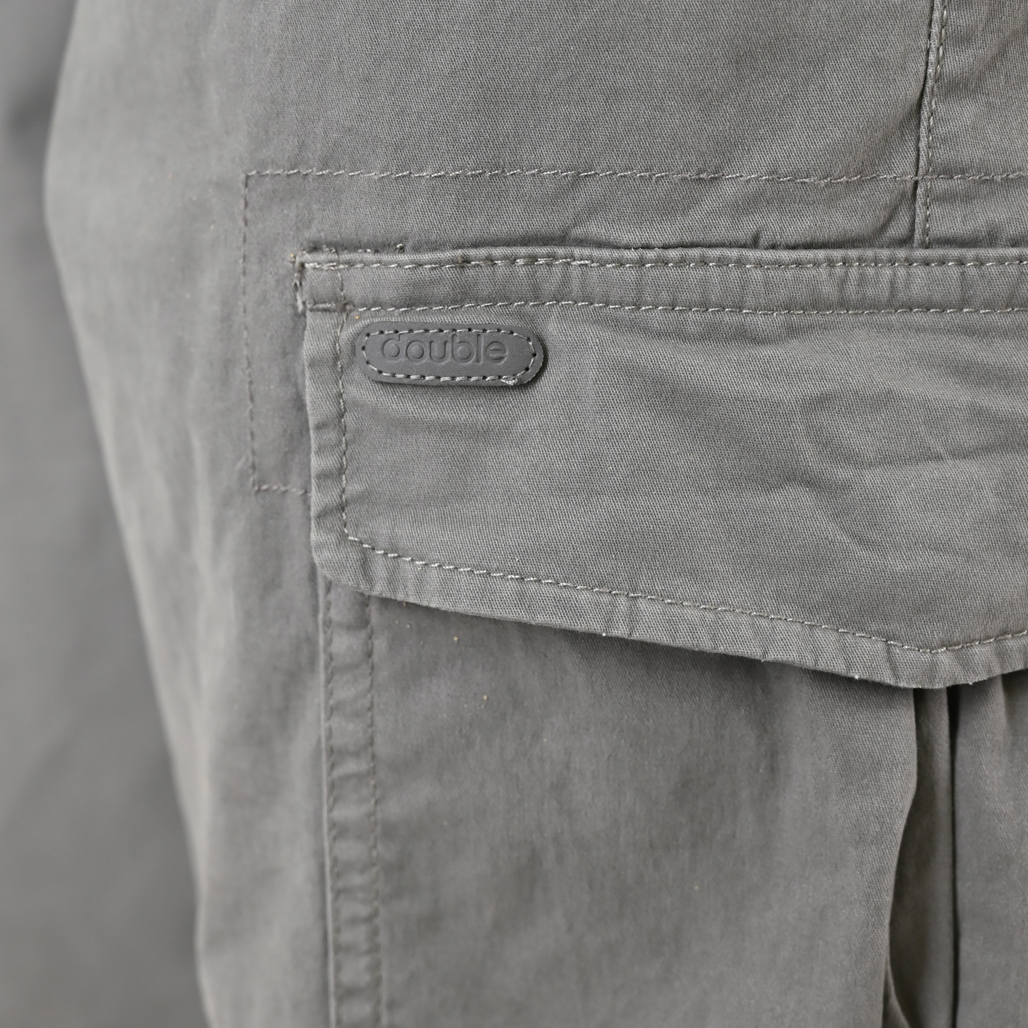 261CCP-4098 CHINOS CARGO PANTS WITH ELASTIC WAISTBAND LT CHARCOAL - Image 5