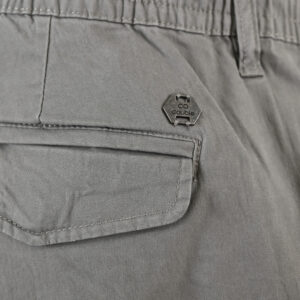 261CCP-4098 CHINOS CARGO PANTS WITH ELASTIC WAISTBAND LT CHARCOAL - Image 6