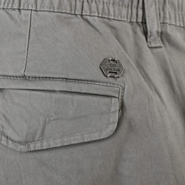 261CCP-4098 CHINOS CARGO PANTS WITH ELASTIC WAISTBAND LT CHARCOAL