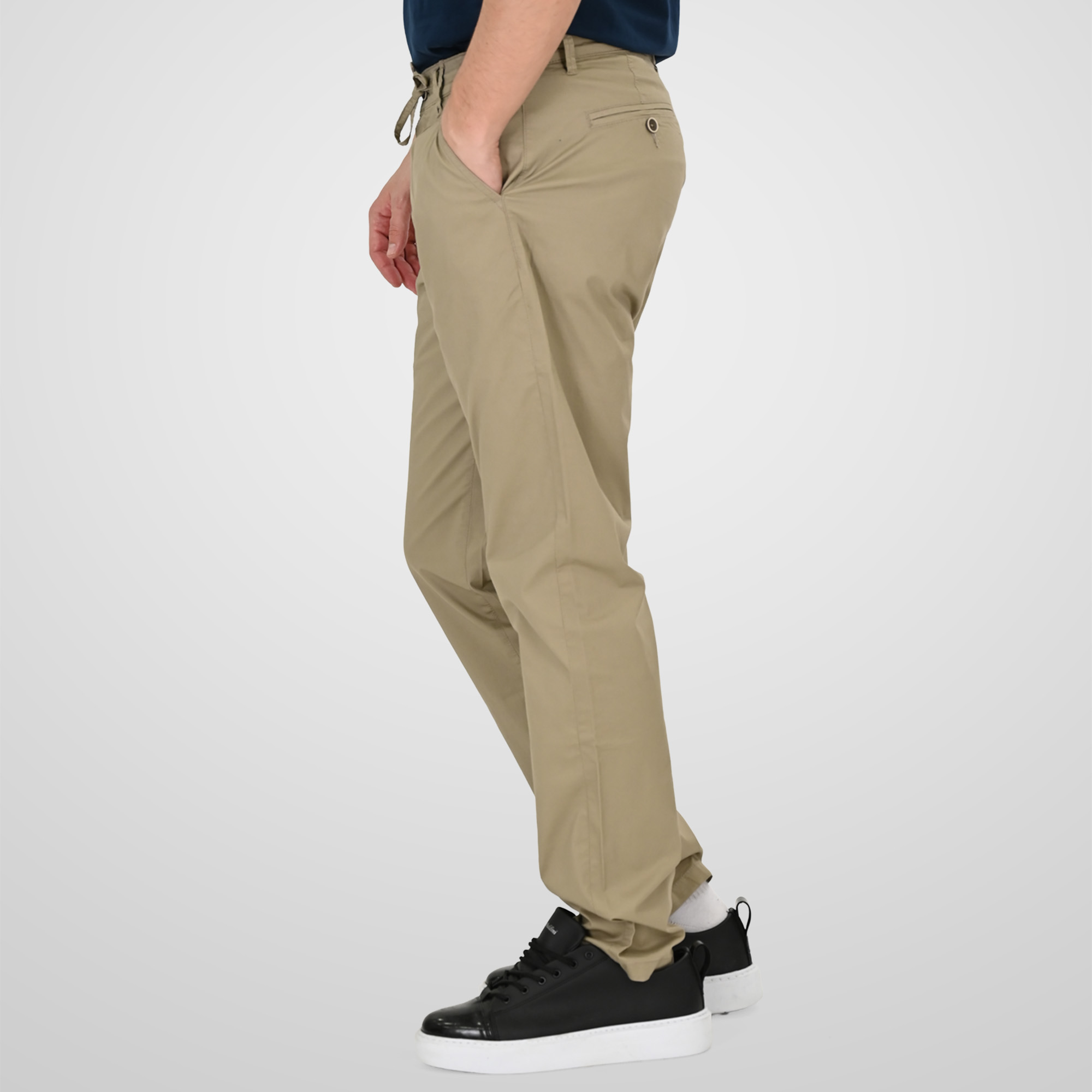 261CP-4102 CHINOS PANTS (LIGHTWEIGHT) (RELAXED FIT) LT MOSS - Image 3