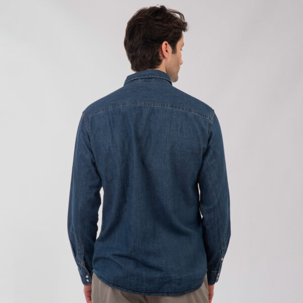 261DS-5067 NOS DENIM SHIRTS WITH SNAP BUTTONS MIDDLE DENIM BLUE
