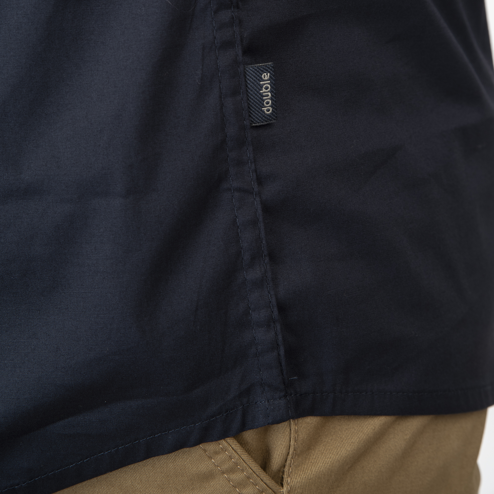 261FS-5120 NOS SHIRTS WITH MAO COLLAR AND CHEST DENSE EMBROIDERY NAVY - Image 6