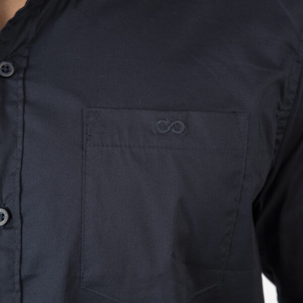 261GS-5072 NOS SHIRTS WITH CHEST POCKET AND DENSE EMBROIDERY NAVY