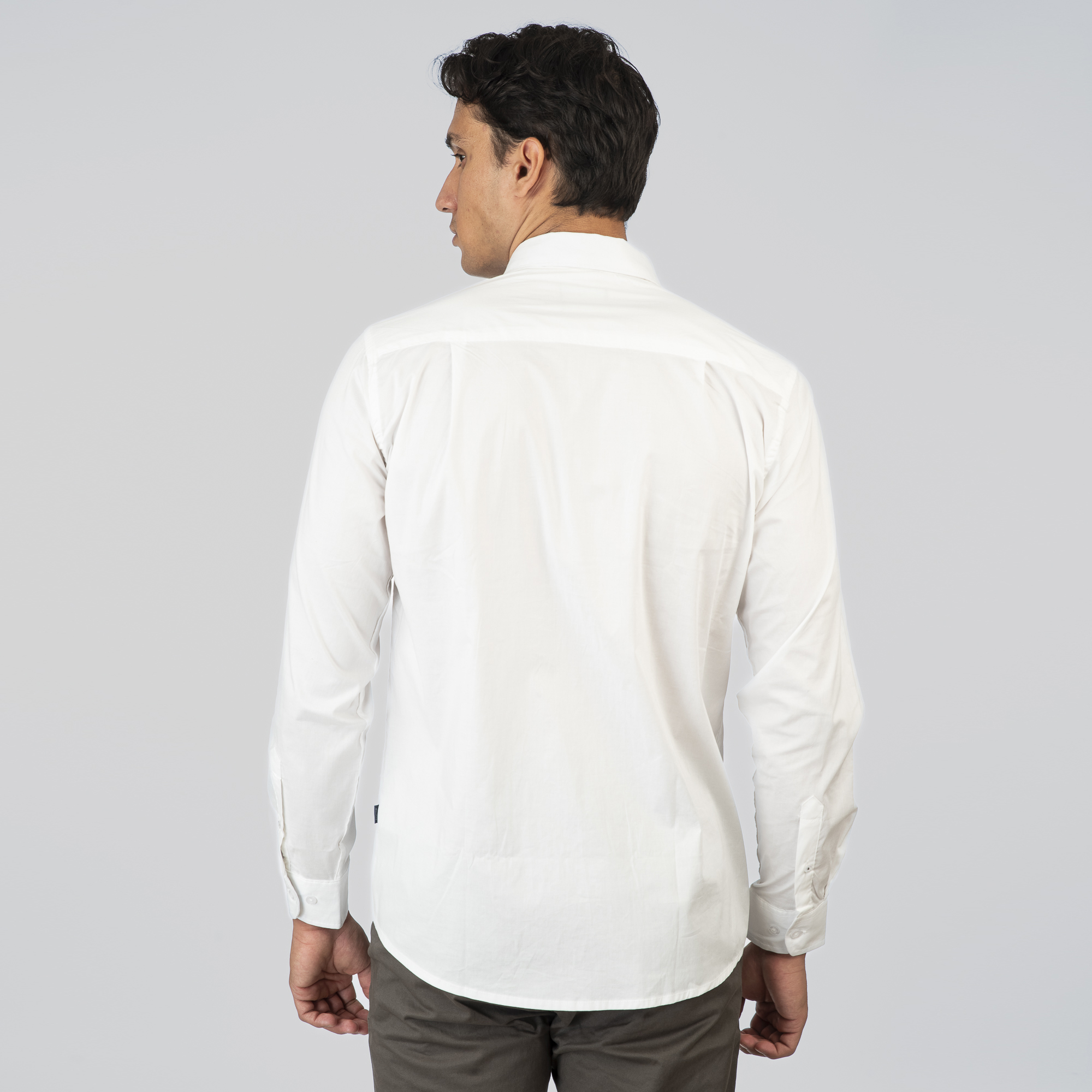 261GS-5072 NOS SHIRTS WITH CHEST POCKET AND DENSE EMBROIDERY WHITE - Image 4