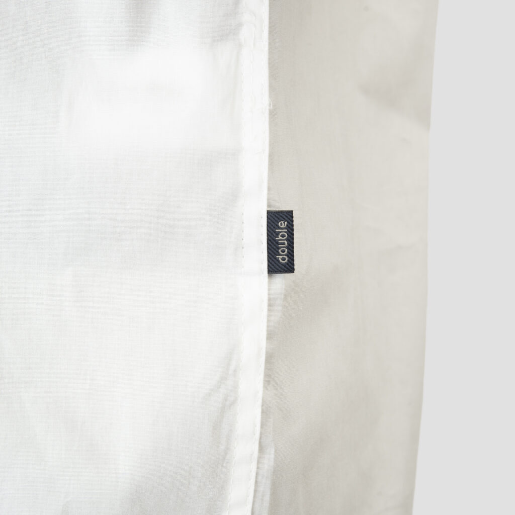 261GS-5072 NOS SHIRTS WITH CHEST POCKET AND DENSE EMBROIDERY WHITE