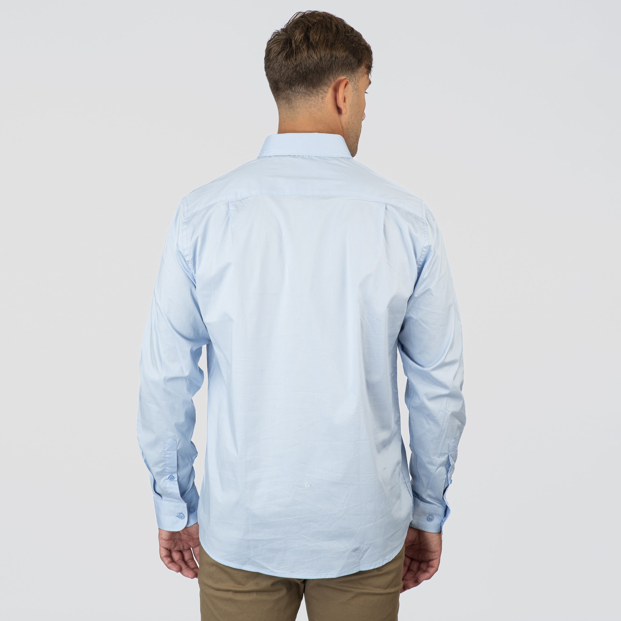 261GS-5072 NOS SHIRTS WITH CHEST POCKET AND DENSE EMBROIDERY CIEL - Image 4