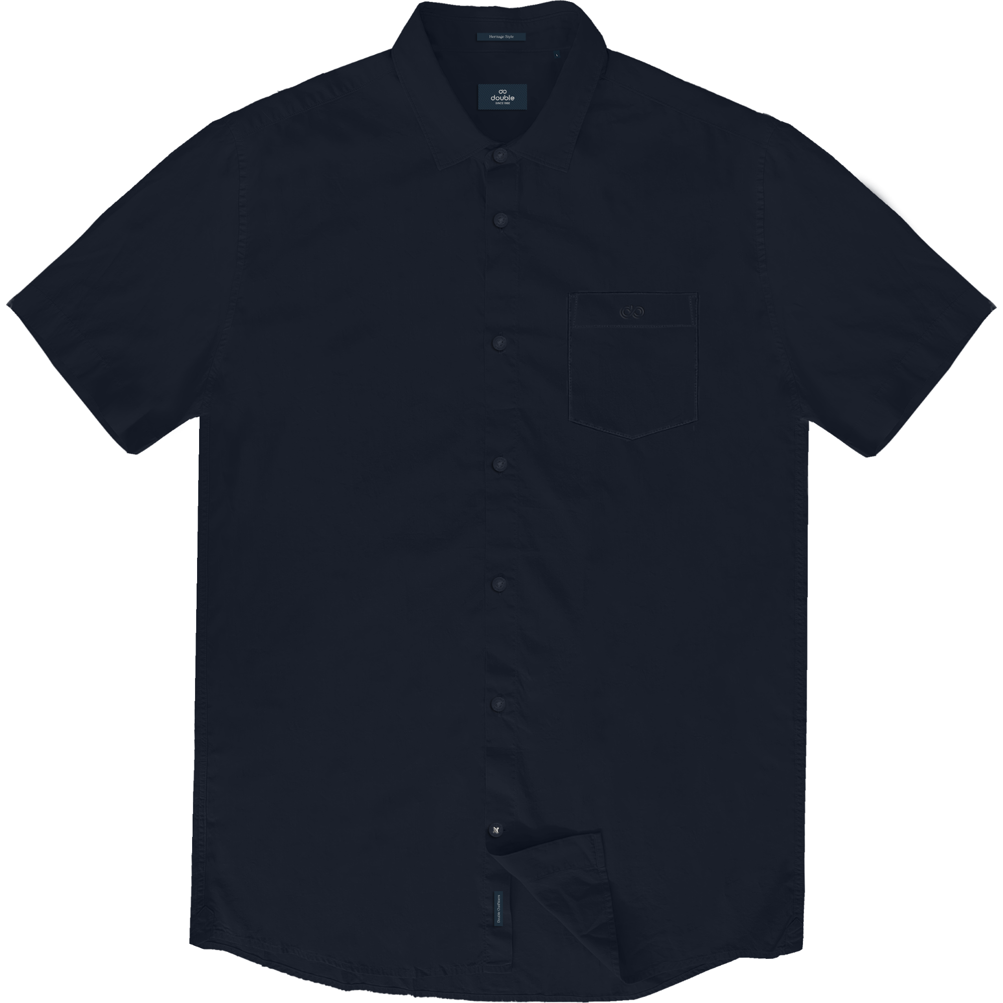 261GS-5073 NOS SHIRTS WITH CHEST POCKET AND SHORT SLEEVES NAVY - Image 1
