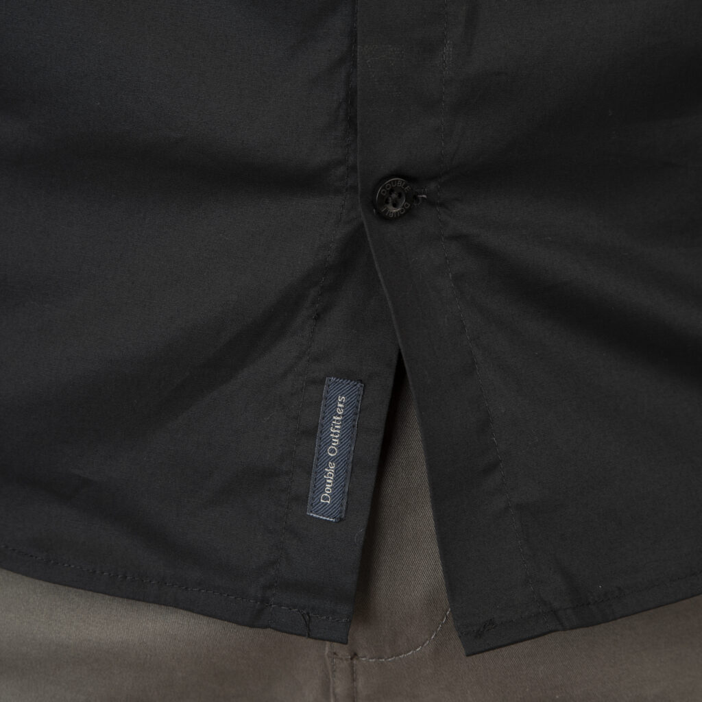 261GS-5073 NOS SHIRTS WITH CHEST POCKET AND SHORT SLEEVES BLACK