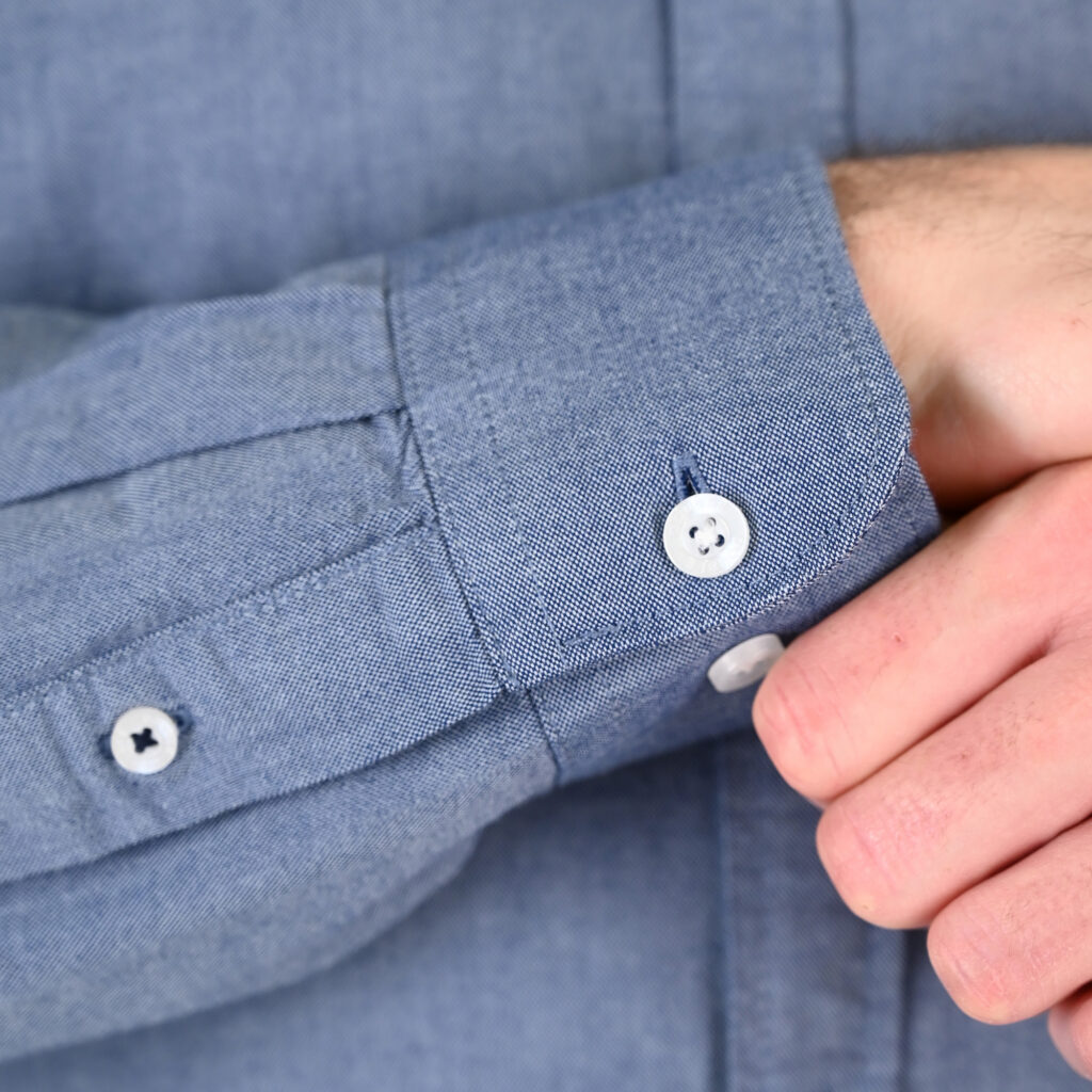 261GS-5183 OXFORD SHIRTS WITH STANDARD COLLAR,LONG SLEEVES AND CHEST POCKET OXFORD BLUE