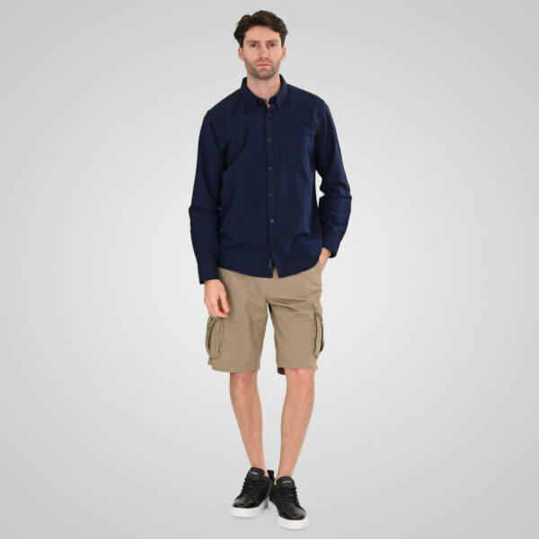 261GS-5183 OXFORD SHIRTS WITH STANDARD COLLAR,LONG SLEEVES AND CHEST POCKET NAVY