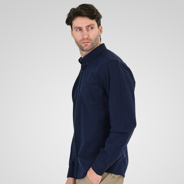 261GS-5183 OXFORD SHIRTS WITH STANDARD COLLAR,LONG SLEEVES AND CHEST POCKET NAVY