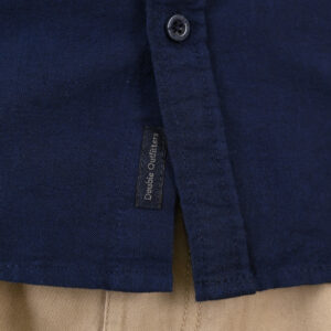 261GS-5183 OXFORD SHIRTS WITH STANDARD COLLAR,LONG SLEEVES AND CHEST POCKET NAVY - Image 5