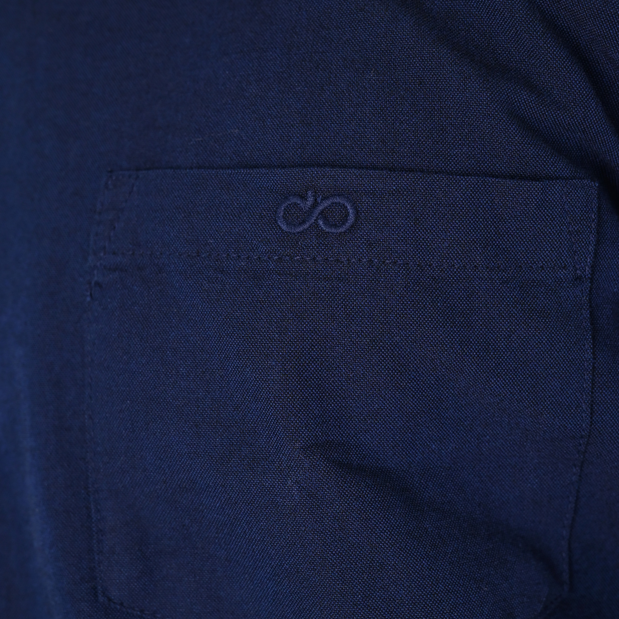 261GS-5183 OXFORD SHIRTS WITH STANDARD COLLAR,LONG SLEEVES AND CHEST POCKET NAVY - Image 6