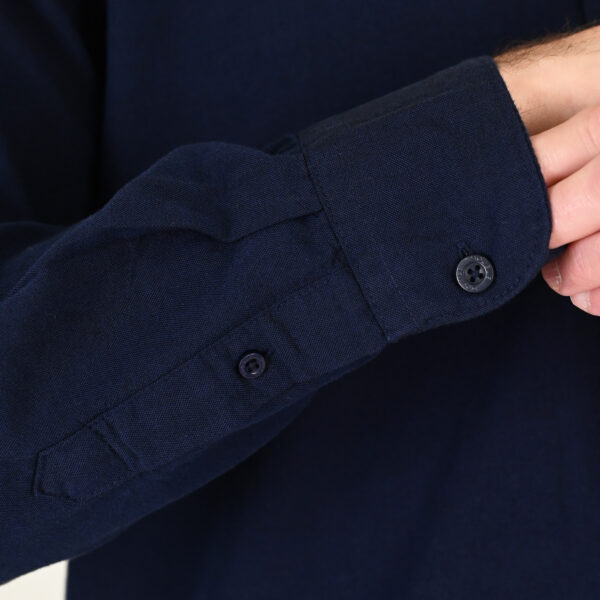 261GS-5183 OXFORD SHIRTS WITH STANDARD COLLAR,LONG SLEEVES AND CHEST POCKET NAVY