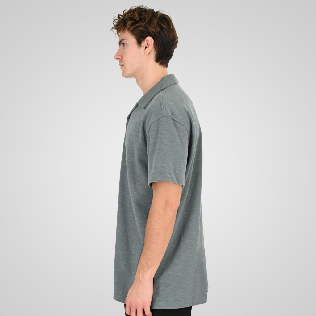 261GS-5186 SHIRTS WITH CAMP COLLAR AND SHORT SLEEVES (RELAXED FIT) (SPECIAL FABRIC) DK MINT
